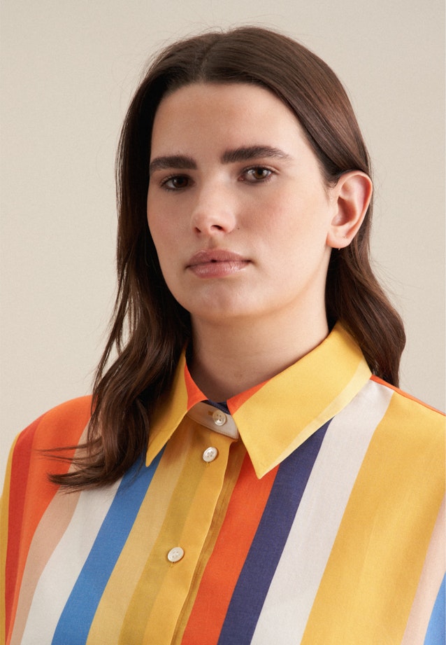 Grande taille Collar Shirt Blouse in Light Blue |  Seidensticker Onlineshop