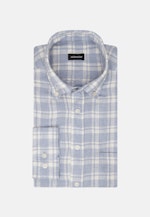 Leinen Casual Hemd in Regular mit Button-Down-Kragen in Hellblau |  Seidensticker Onlineshop