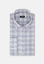 Regular Casual Hemd Karo in Hellblau |  Seidensticker Onlineshop