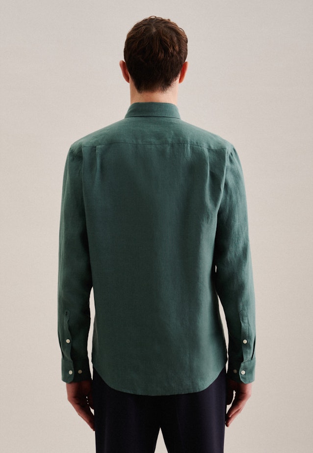 Regular Casual Hemd Uni in Grün |  Seidensticker Onlineshop