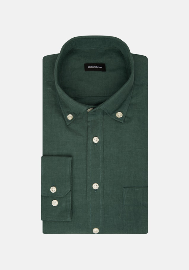 Regular Casual Hemd Uni in Grün | Seidensticker Onlineshop