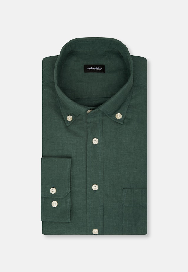 Regular Casual Hemd Uni in Grün |  Seidensticker Onlineshop