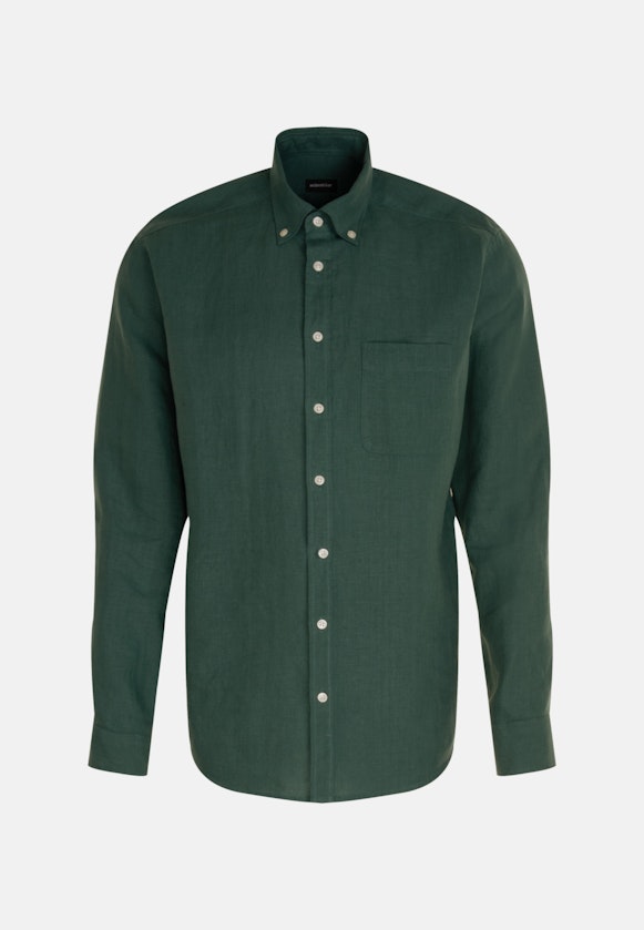 Casual overhemd in Regular with Button-Down-Kraag in Groen |  Seidensticker Onlineshop