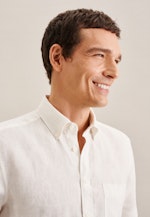 Regular Casual Hemd Uni in Ecru |  Seidensticker Onlineshop