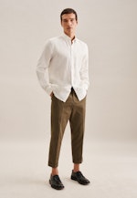 Regular Casual Hemd Uni in Ecru |  Seidensticker Onlineshop