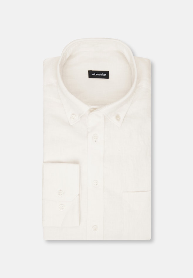 Regular Casual Hemd Uni in Ecru | Seidensticker Onlineshop