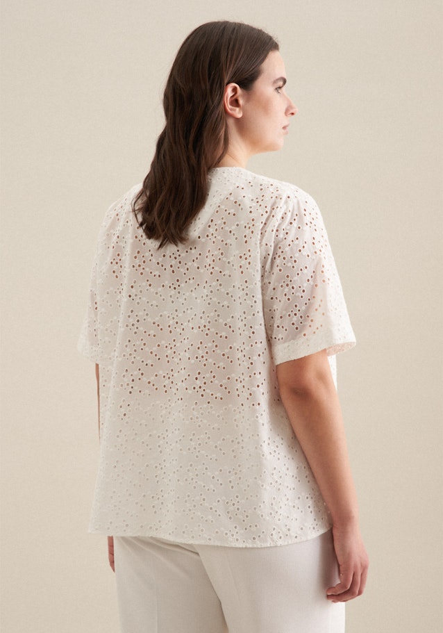 Ronde Hals Shirtblouse in Wit | Seidensticker Onlineshop
