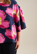 Rundhals Shirt Regular in Dunkelblau |  Seidensticker Onlineshop