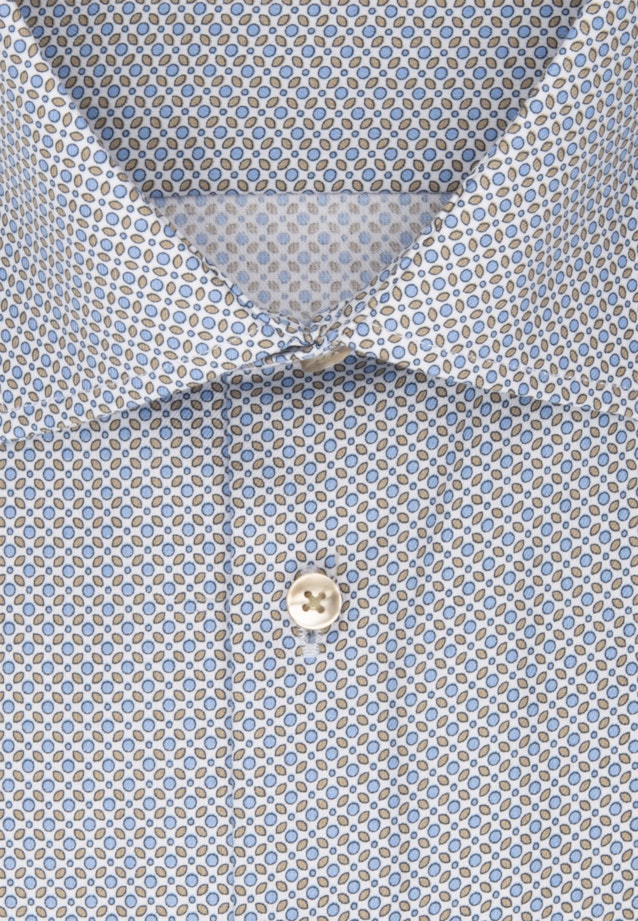 Twill Business overhemd in X-Slim with Kentkraag and extra long sleeve in Bruin |  Seidensticker Onlineshop