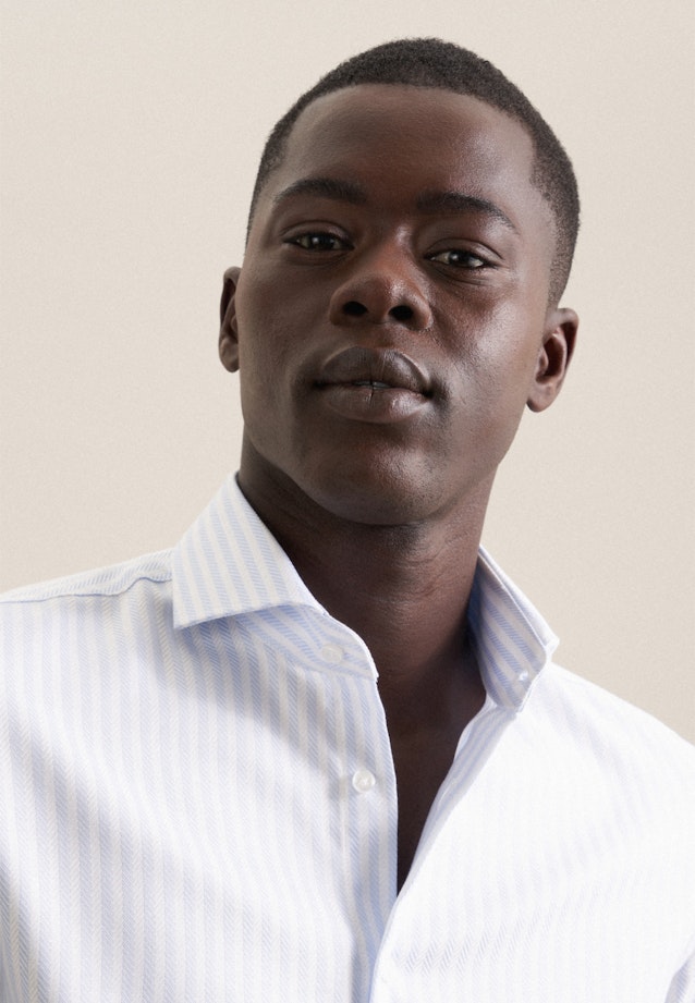 Slim Chemise d'affaires rayures in Bleu Clair |  Seidensticker Onlineshop