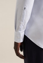 Non-iron Twill Business Shirt in Slim with Shark Collar in Light Blue |  Seidensticker Onlineshop