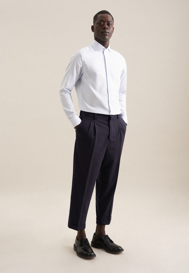 Slim Chemise d'affaires rayures in Bleu Clair |  Seidensticker Onlineshop