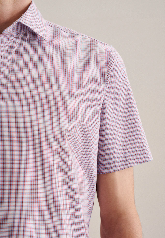 Shaped Business shirt Check in Red |  Seidensticker Onlineshop