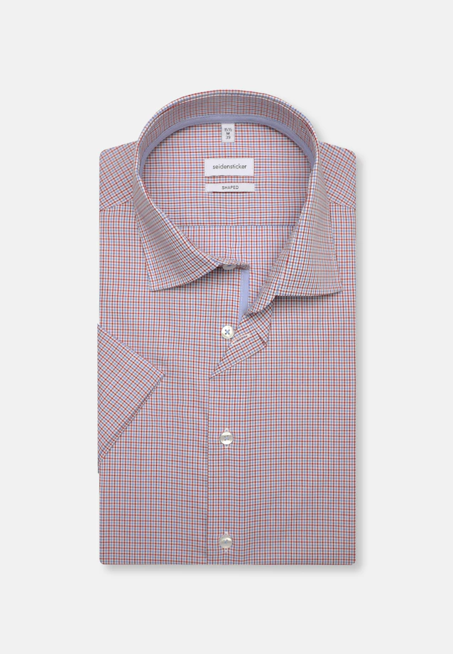 Shaped Business shirt Check in Red |  Seidensticker Onlineshop