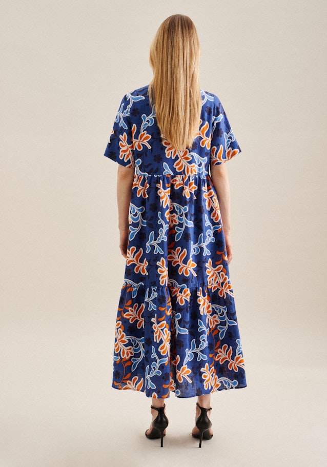 Kragen Kleid Regular in Mittelblau | Seidensticker Onlineshop