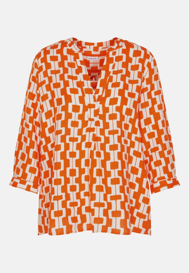 3/4-sleeve Linen Tunic in Orange |  Seidensticker Onlineshop