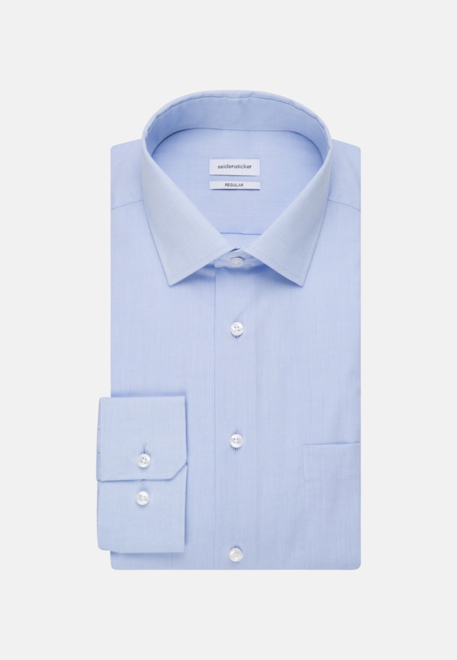 Regular Chemise d'affaires Uni dans Bleu Clair | Boutique en ligne Seidensticker
