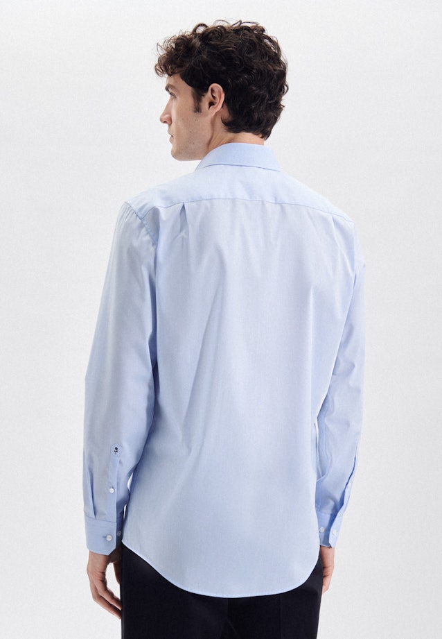 Non-iron Chambray Business Shirt in Regular with Kent-Collar in Light blue | Seidensticker Onlineshop
