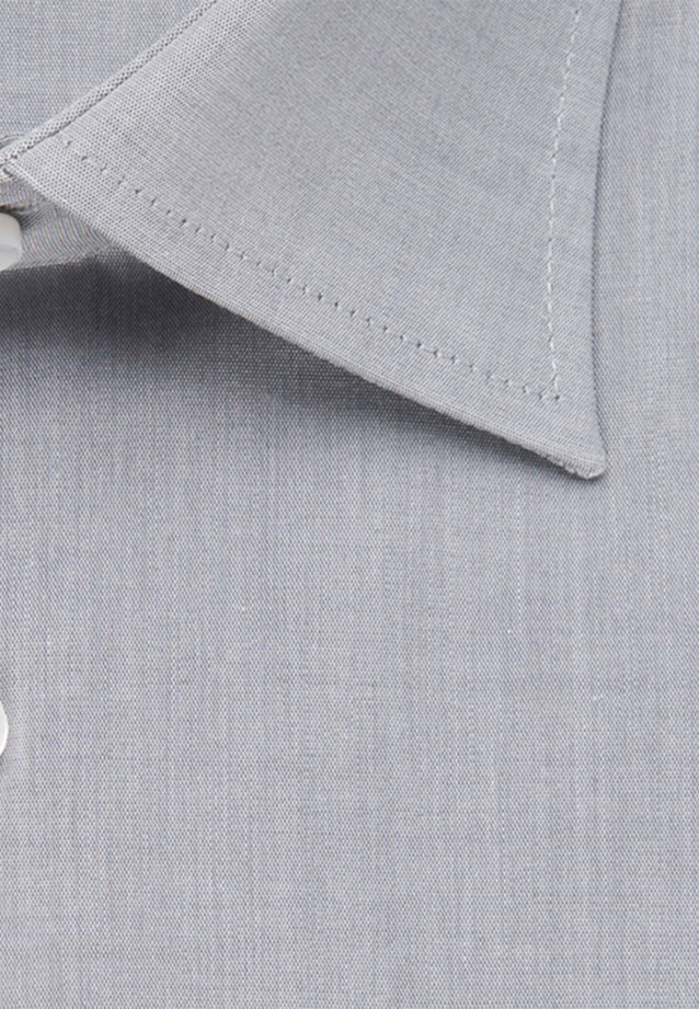 Non-iron Chambray Business Shirt in Regular with Kent-Collar in Grey |  Seidensticker Onlineshop