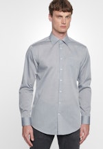 Non-iron Chambray Business Shirt in Regular with Kent-Collar in Grey |  Seidensticker Onlineshop