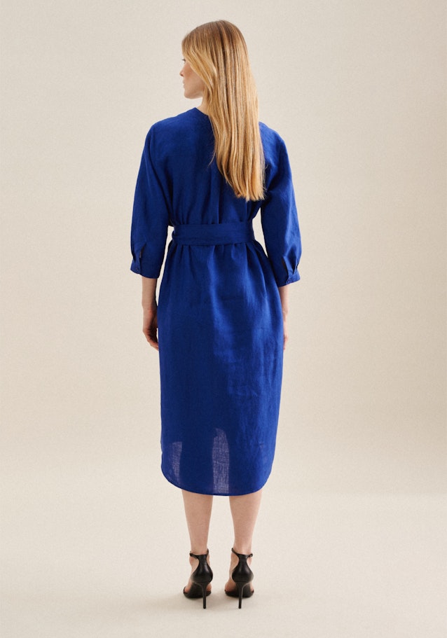 Robe Regular Manchon 3/4 in Bleu Moyen | Seidensticker Onlineshop