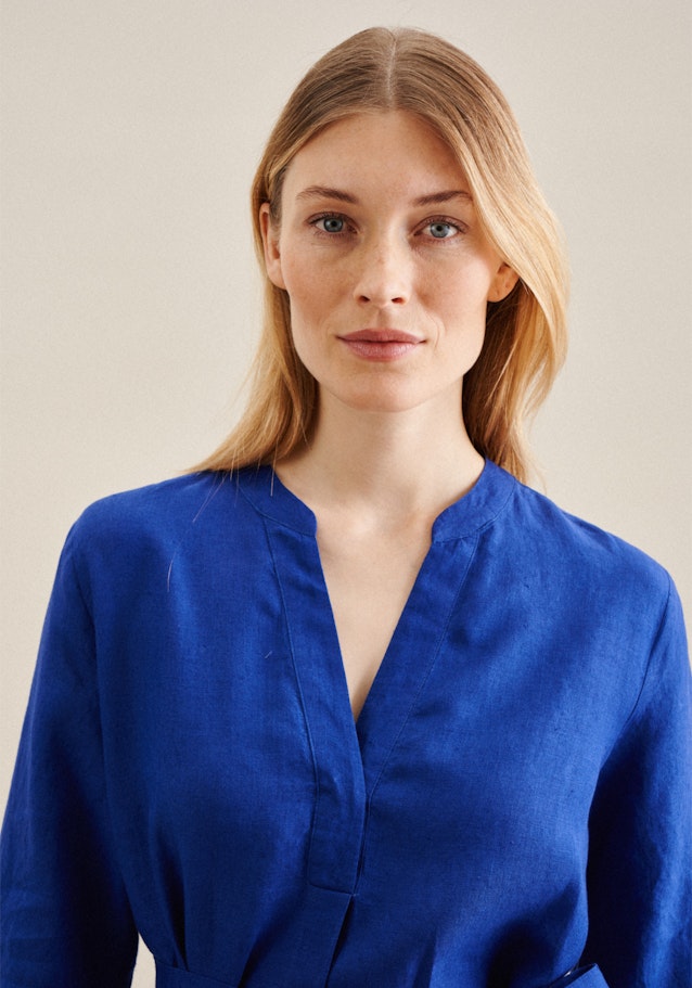 Robe Regular Manchon 3/4 in Bleu Moyen |  Seidensticker Onlineshop