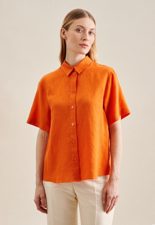 Kragen Hemdbluse Oversized in Orange | Seidensticker Onlineshop