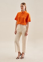 Kurzarm Leinen Hemdbluse in Orange |  Seidensticker Onlineshop