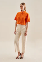 Hemdbluse Uni in Orange |  Seidensticker Onlineshop