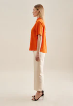 Hemdbluse Uni in Orange |  Seidensticker Onlineshop