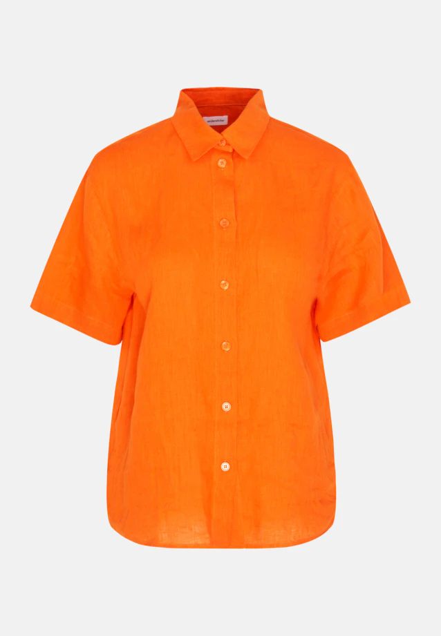 Hemdbluse Uni in Orange |  Seidensticker Onlineshop