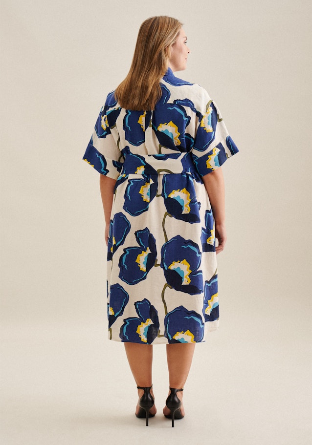 Curvy Kragen Kleid Regular in Mittelblau | Seidensticker Onlineshop