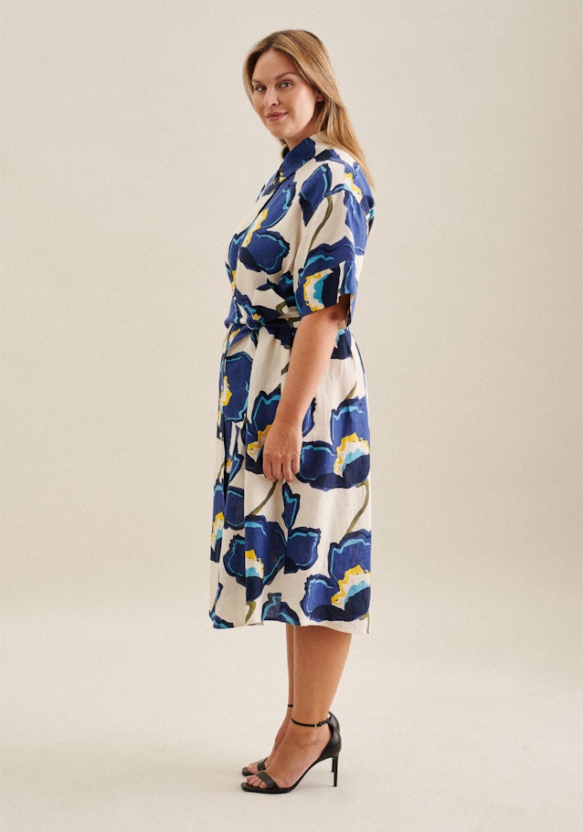Curvy Kragen Kleid Regular in Mittelblau | Seidensticker Onlineshop