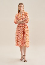 Robe Regular Manchon 3/4 in Orange |  Seidensticker Onlineshop