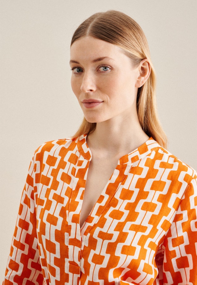 Robe Regular Manchon 3/4 in Orange |  Seidensticker Onlineshop