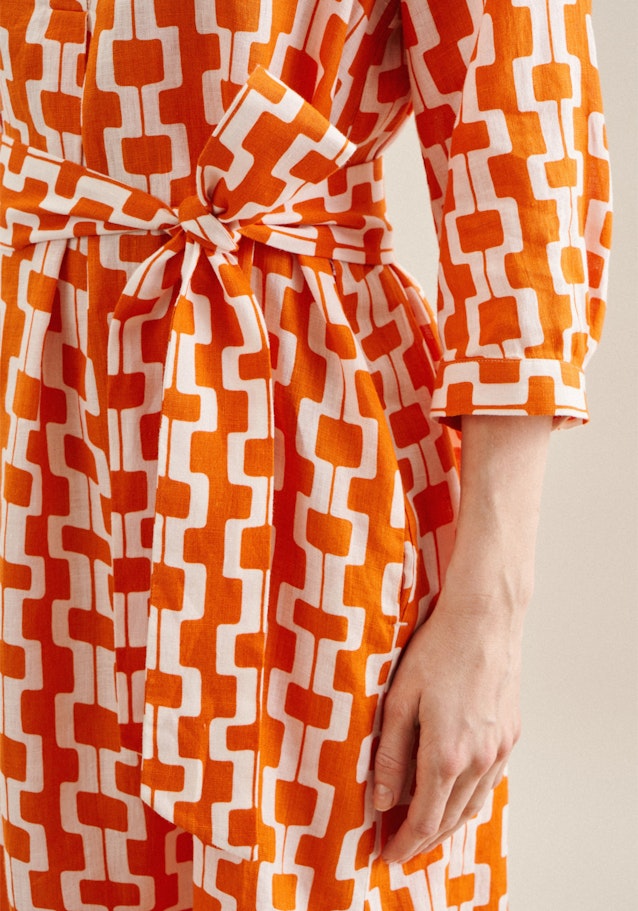 Collar Dress in Orange |  Seidensticker Onlineshop