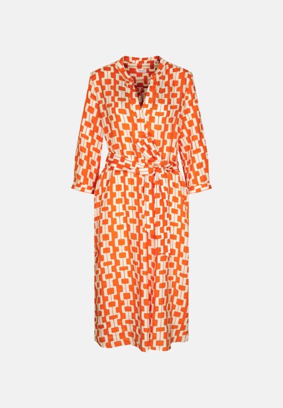 Leinen Midi Kleid in Orange |  Seidensticker Onlineshop