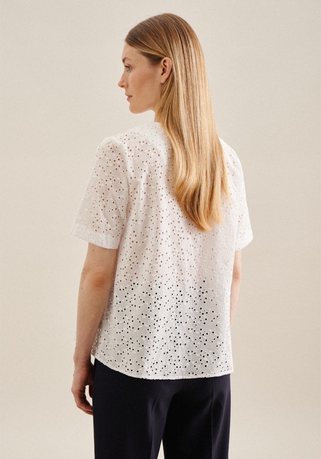 Short sleeve Voile Shirt in White | Seidensticker Onlineshop