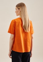 Chemise Voile Manche courte in Orange |  Seidensticker Onlineshop