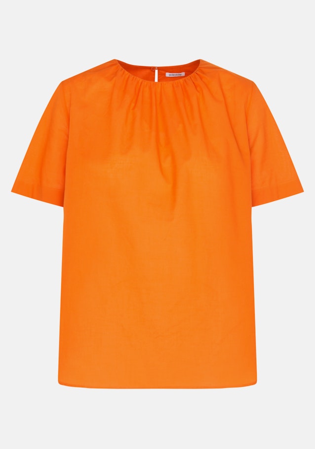 korte arm Voile Shirt in Oranje |  Seidensticker Onlineshop