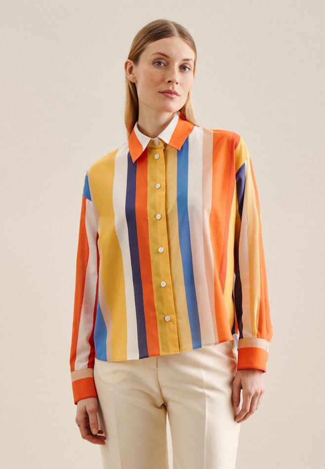 Long sleeve Voile Shirt Blouse in Light Blue | Seidensticker online shop