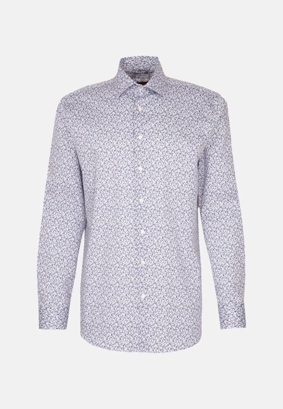 Regular Business Hemd Floral in Dunkelblau |  Seidensticker Onlineshop