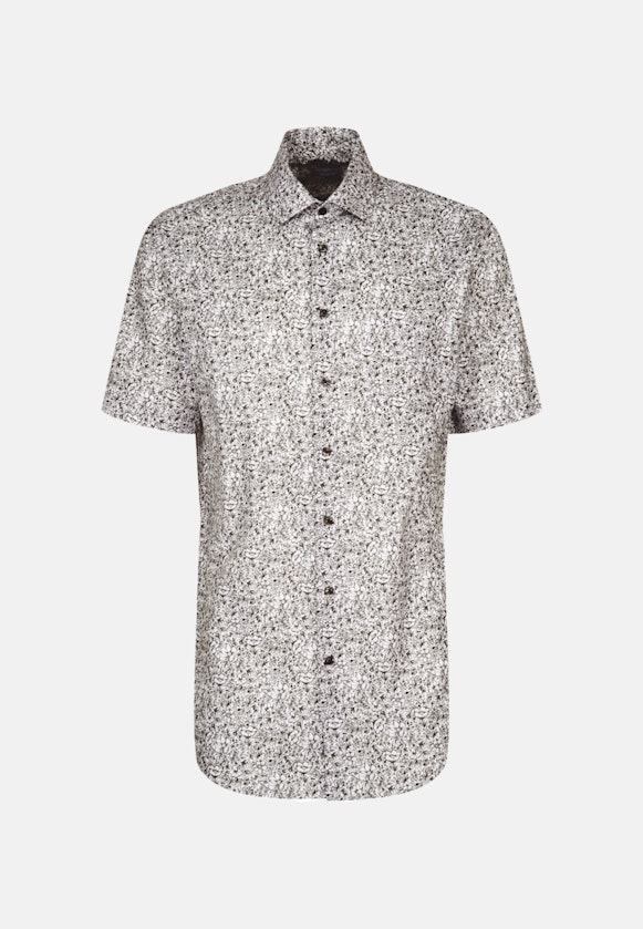 Regular Chemise d'affaires Floral in Gris |  Seidensticker Onlineshop