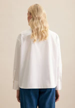 Shirt blouse Uni in White |  Seidensticker Onlineshop