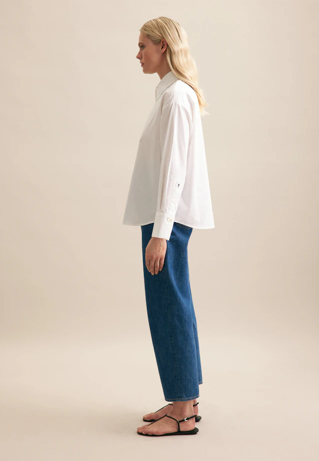 Shirt blouse Uni in White |  Seidensticker Onlineshop