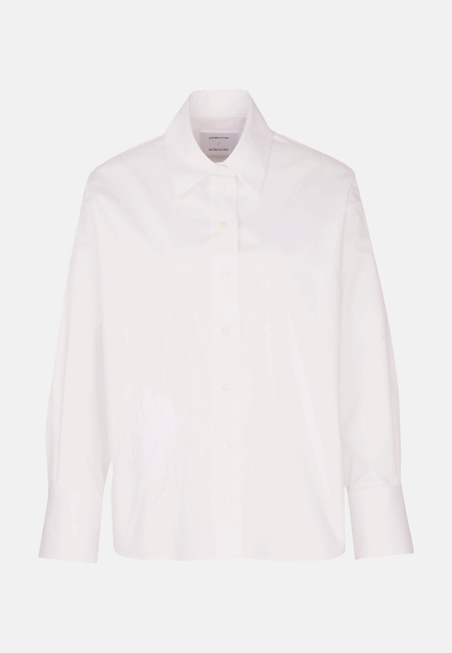 Chemisier chemise Uni in Blanc |  Seidensticker Onlineshop