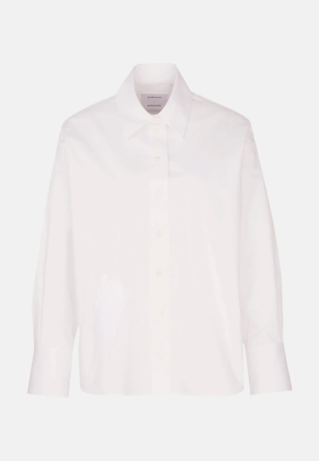 Shirt blouse Uni in White |  Seidensticker Onlineshop