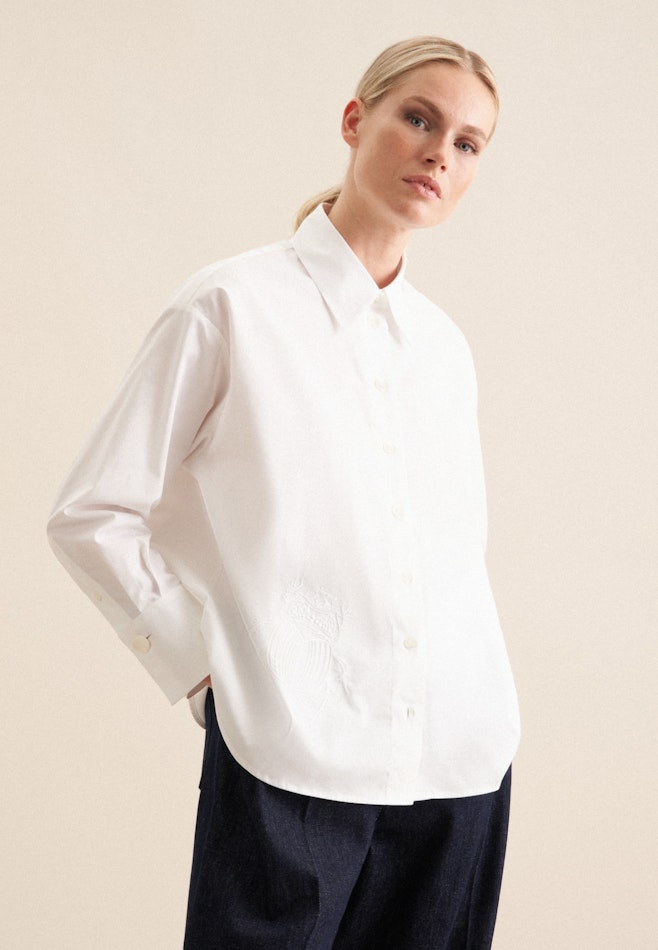 Twill Shirt Blouse in White | Seidensticker online shop