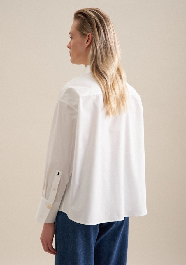 Langarm Twill Hemdbluse in Weiß | Seidensticker Onlineshop