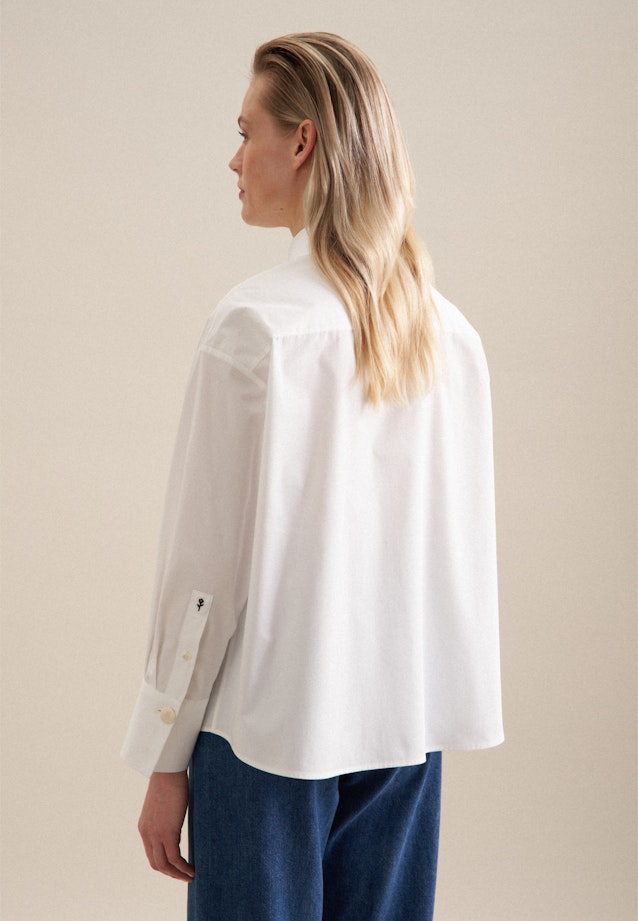 Langarm Twill Hemdbluse in Weiß | Seidensticker Onlineshop
